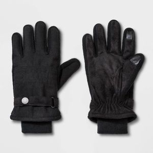 Touch Tech Thinsulate-Lined Quilted Gloves